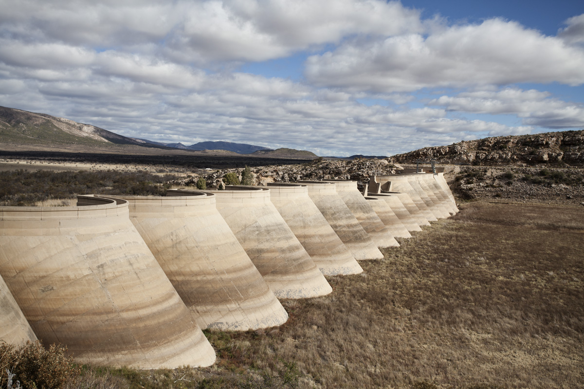 Dam wall.