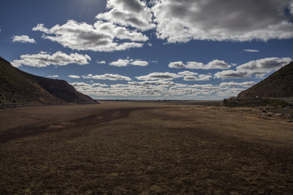 Dried up dam.