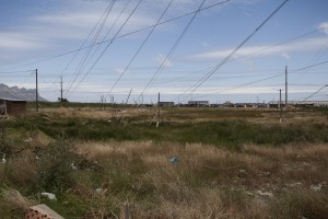 Power lines.