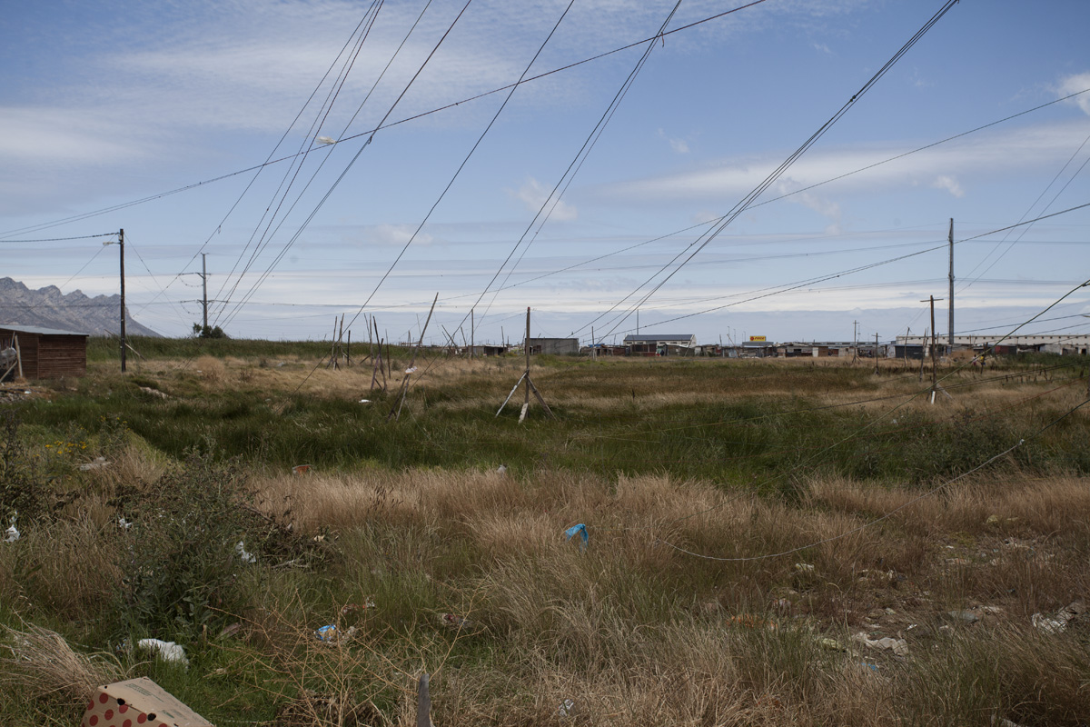 Power lines.