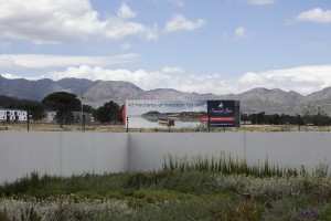 Advertisement for a housing complex in Somerset West.