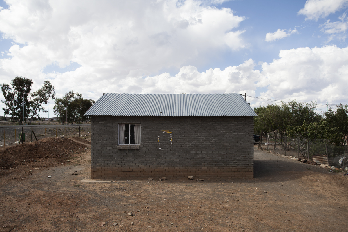 ANC Election poster on a RDP house.